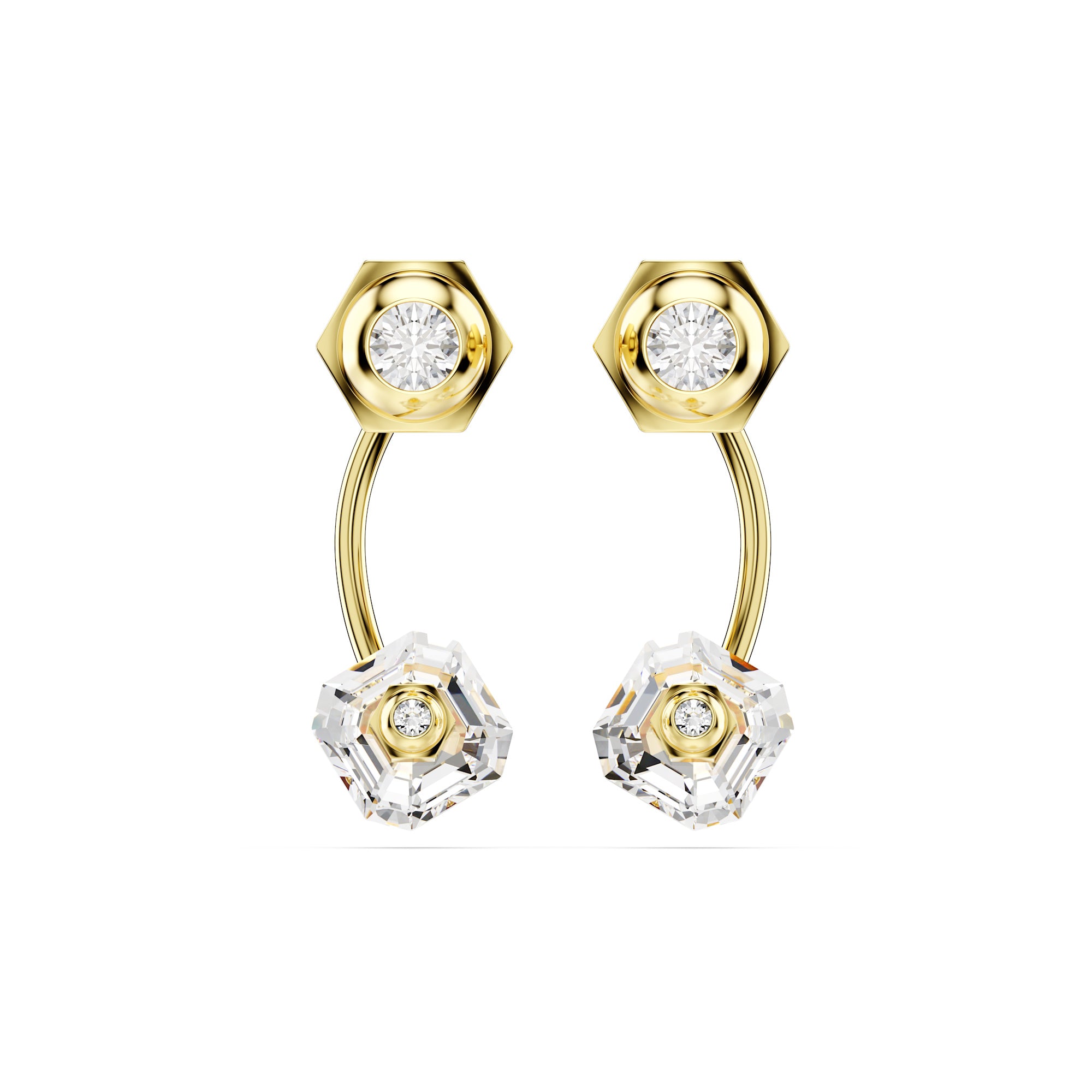 Swarovski Lumina Jacket Ergs CRY/GOS Earrings