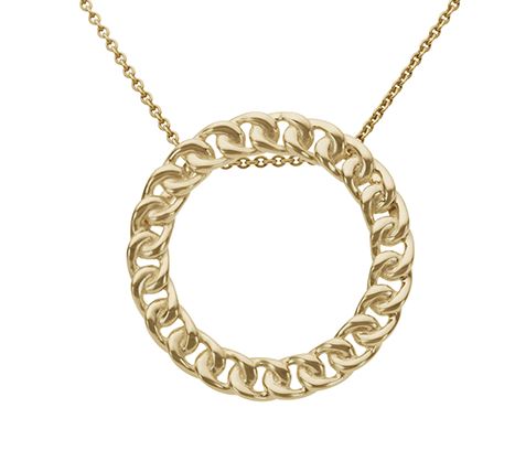 9Y Open Curb Chain Cir Pndt