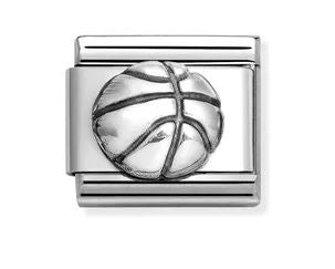 Nomination Composable Classic Oxidised Basketball Link Charm