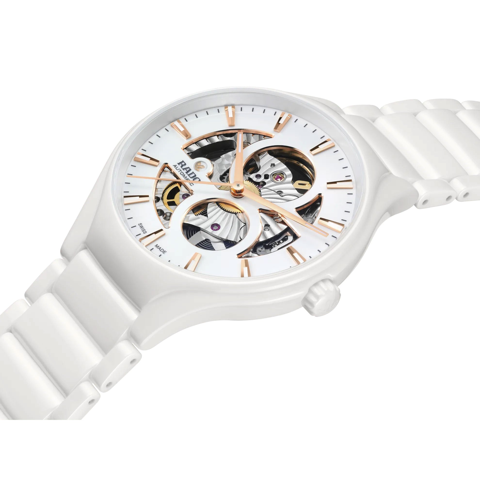 Rado True Round Automatic Open Heart Unisex Watch Bracelet