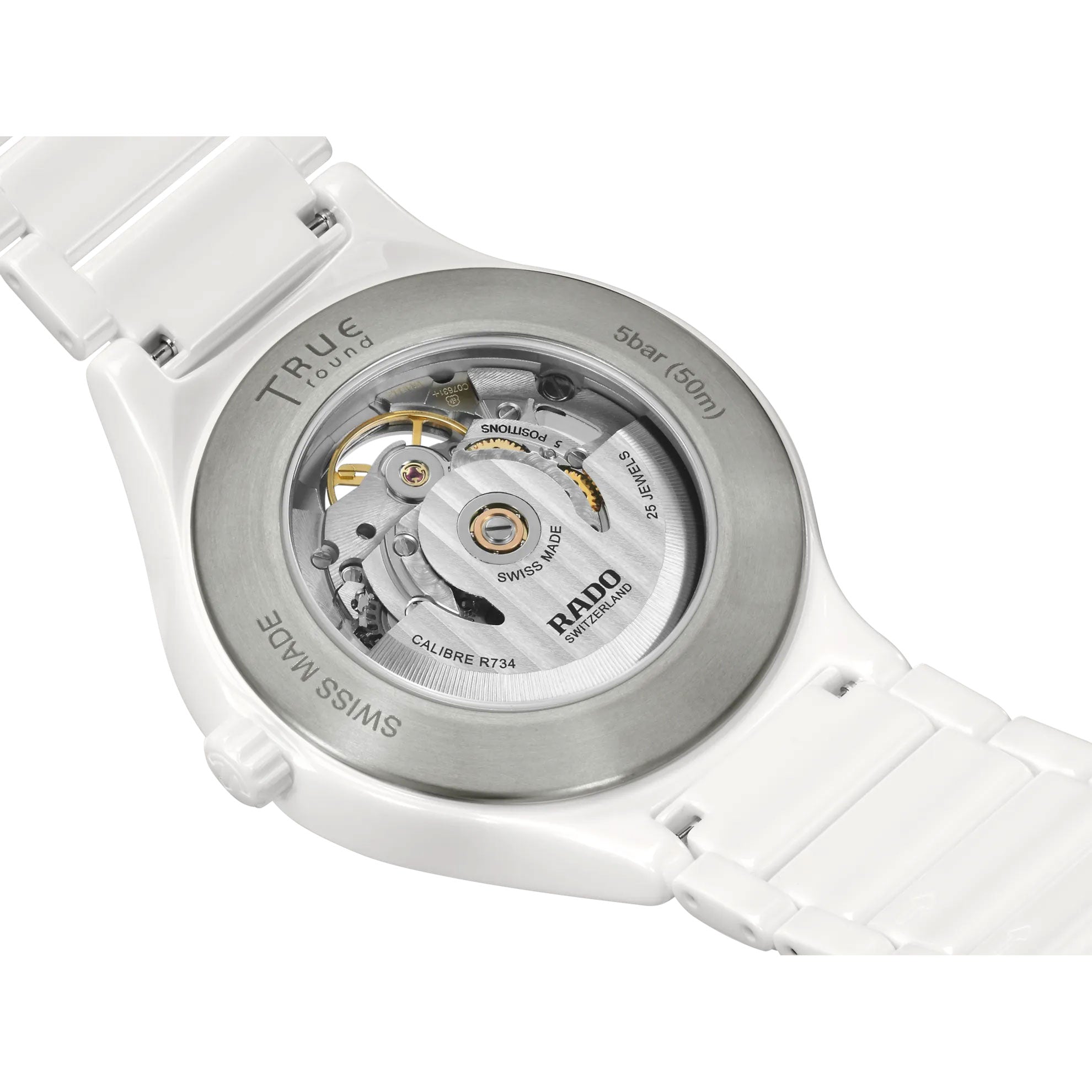 Rado True Round Automatic Open Heart Unisex Watch Bracelet