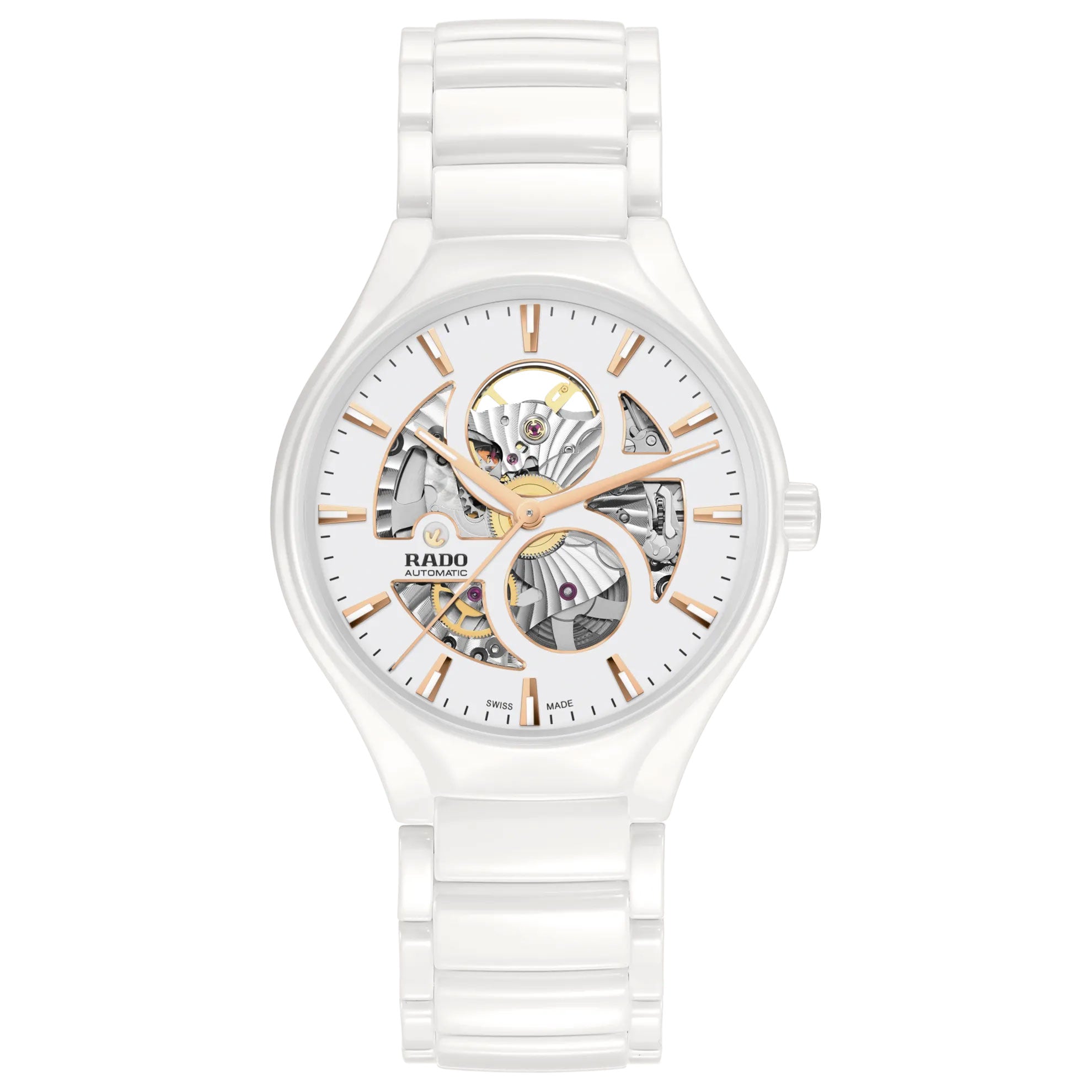 Rado True Round Automatic Open Heart Unisex Watch Bracelet