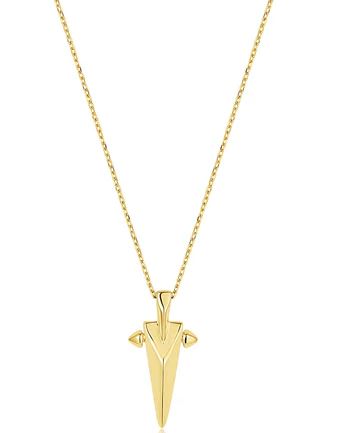 Ania Haie Silver and Yellow Gold Plated Geometric Pendant