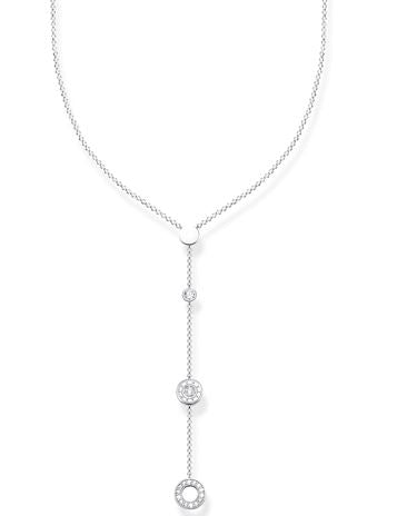 Thomas Sabo Sterling Silver Circles Lariat Necklace with Cubic Zirconia
