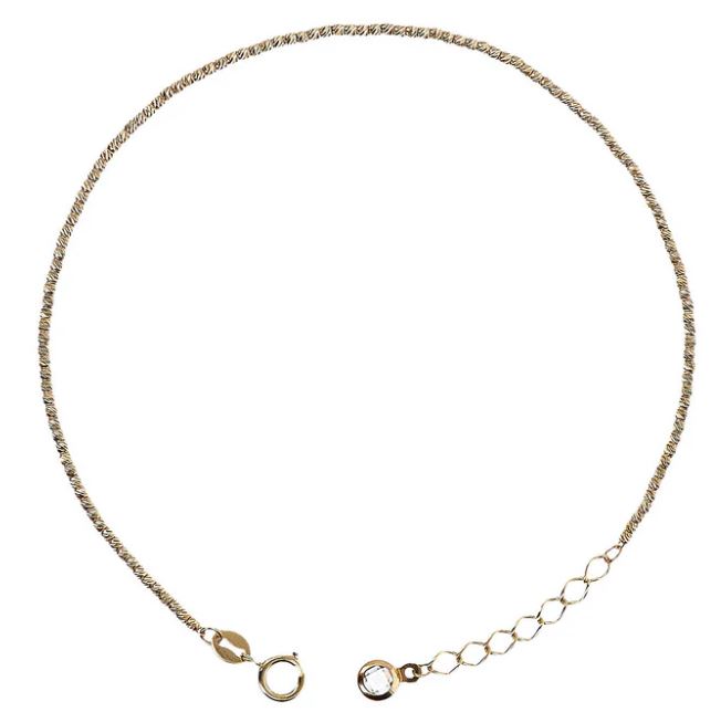 9ct Yellow Gold Diamond Cut Ball Bracelet