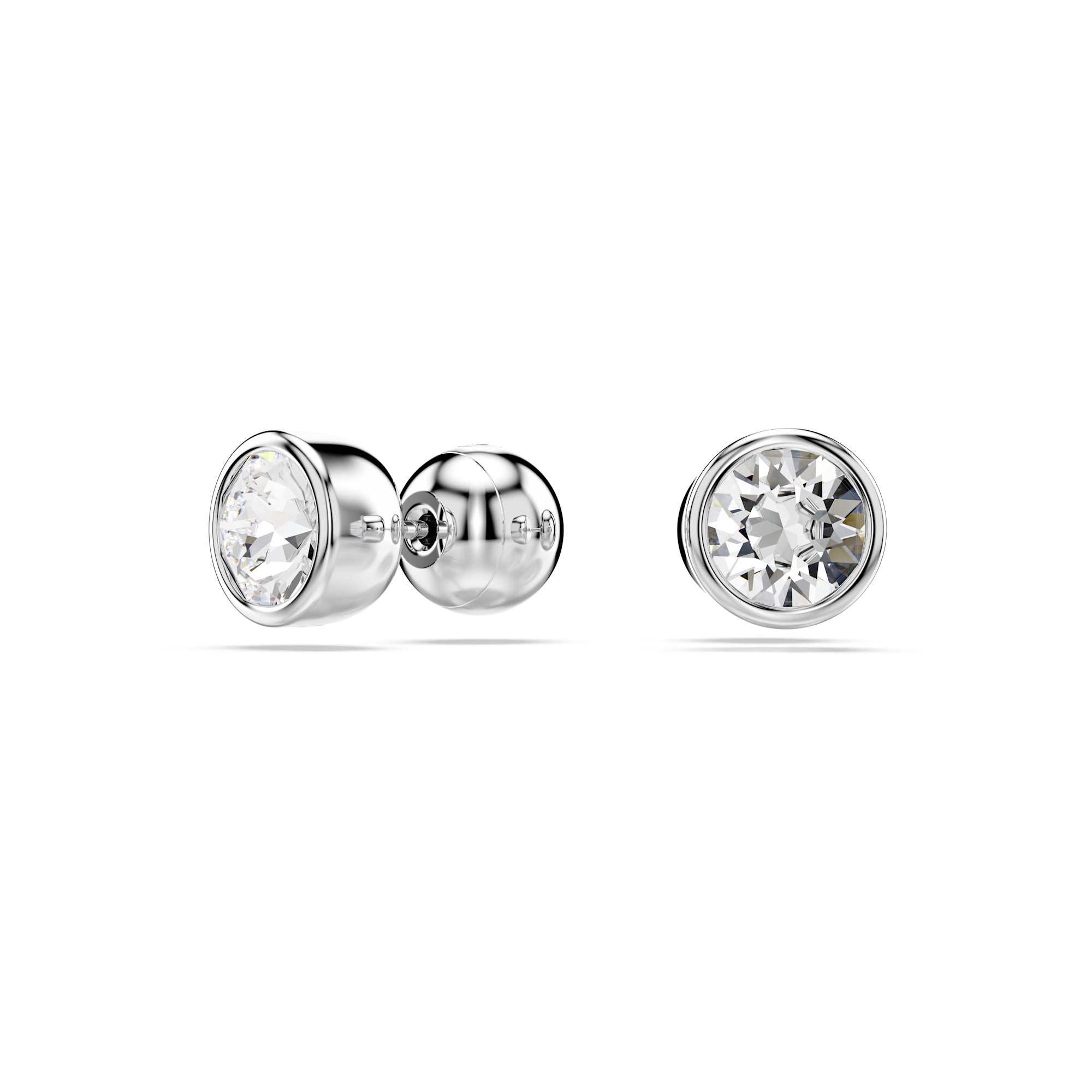 Swarovski Imber Stud Earrings - Rhodium Plated - White Crystal