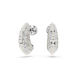 Swarovski Sublima Drop Earrings - Rhodium Plated - Crystal Pearl