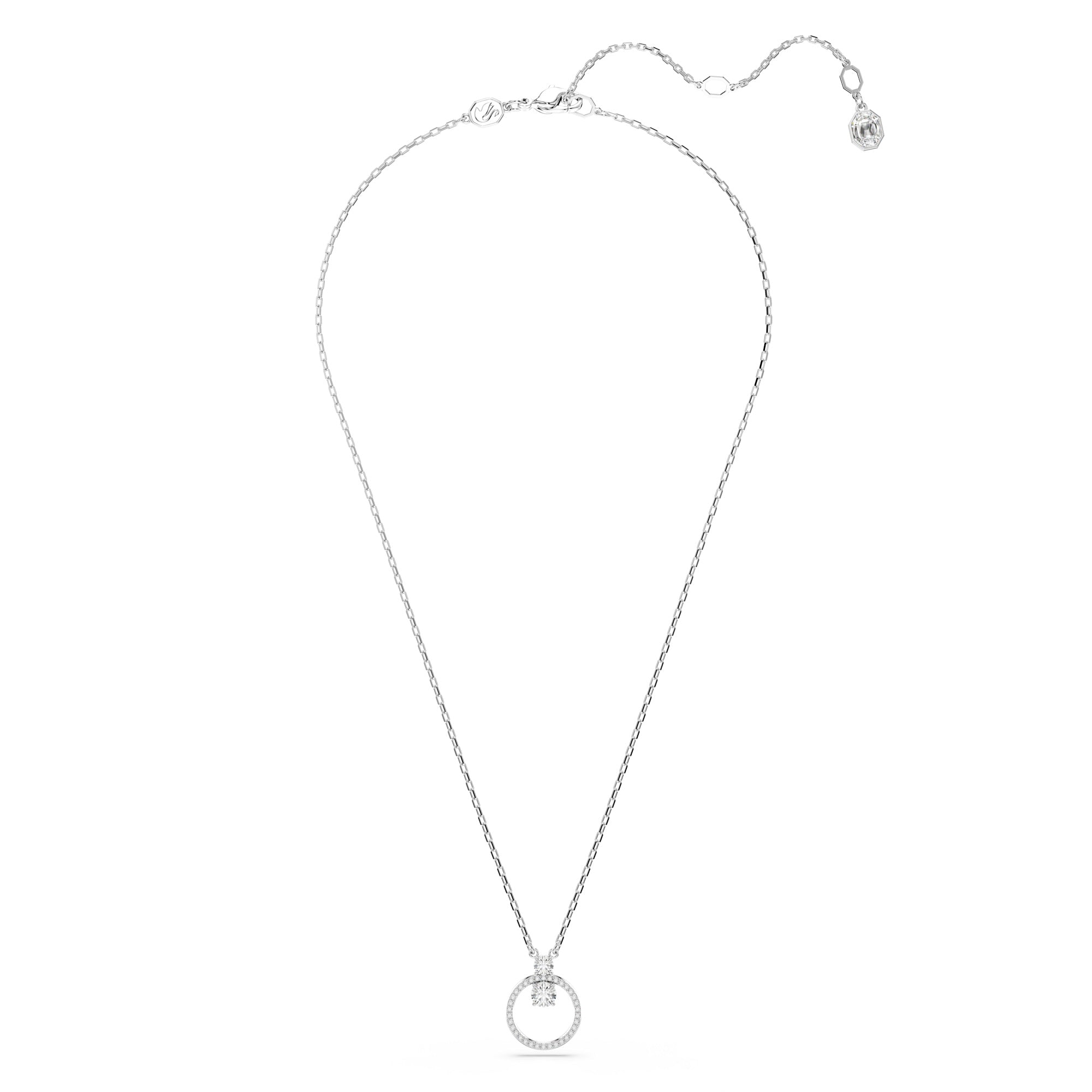 Swarovski Constella Pendant - Rhodium Plated - White Crystals