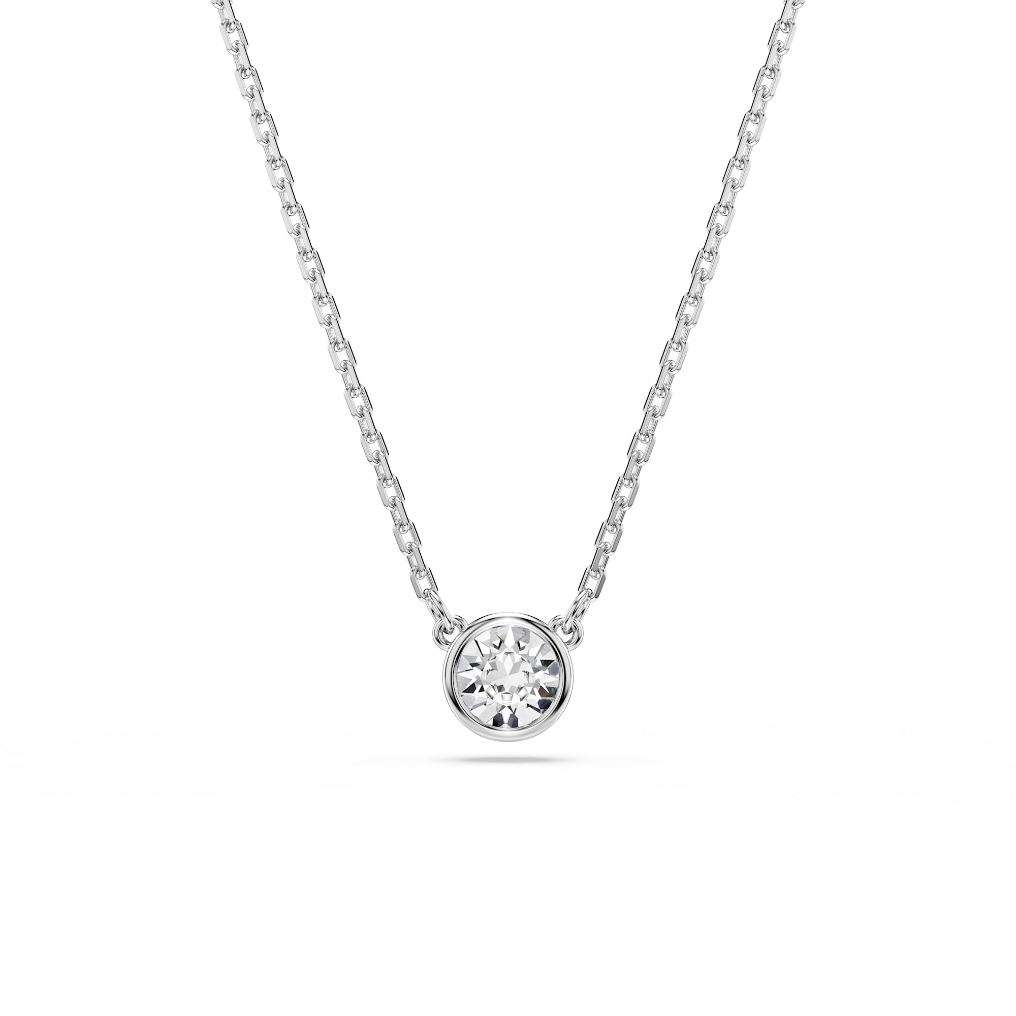 Swarovski Imber Pendant - Rhodium Plated - White Crystal