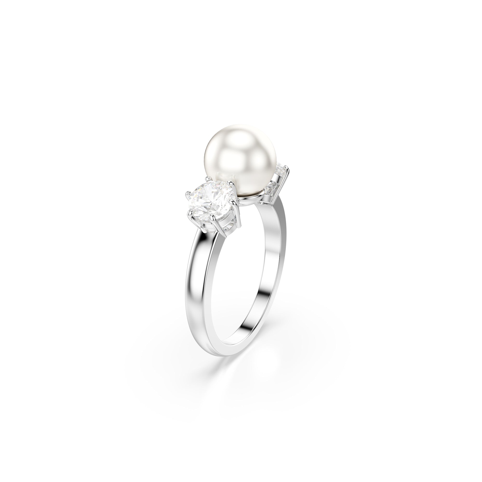 Swarovski Matrix Ring Prl,CRY/RHS - 55