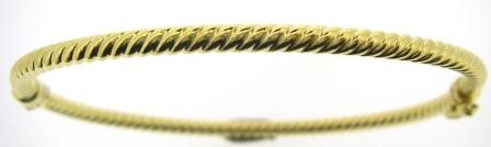 9ct Yellow Gold Diamond Cut Ball Bracelet