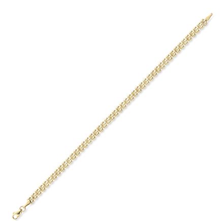 9ct Yellow Gold Brick Link Bracelet