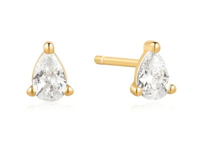 SS/YGP CZ Pear Stud Ergs