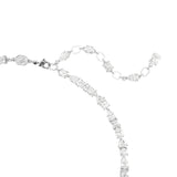 Swarovski Mesmera Necklace - Rhodium Plated - White Crystals