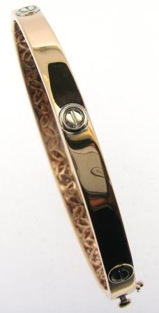 9ct Yellow Gold Twist Link Bracelet