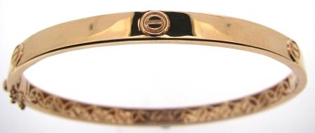 9ct Yellow Gold Twist Link Bracelet