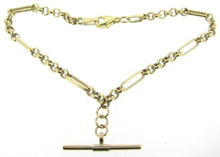 9ct Yellow Gold Identity Bracelet