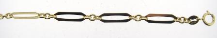 9ct Yellow Gold Long And Cable Link Bracelet