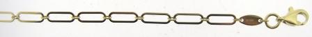 9ct Yellow Gold Paperlink Bracelet