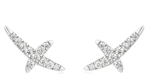 SS Pavé CZ Kiss Stud Ergs