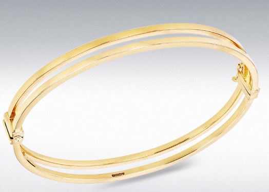 9ct Yellow Gold Double Twist Bangle