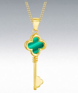 9Y Mlch Clover Key Pndt 16-18'
