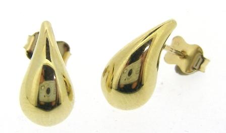 9ct Yellow Gold Interlocking Circles Stud Earrings