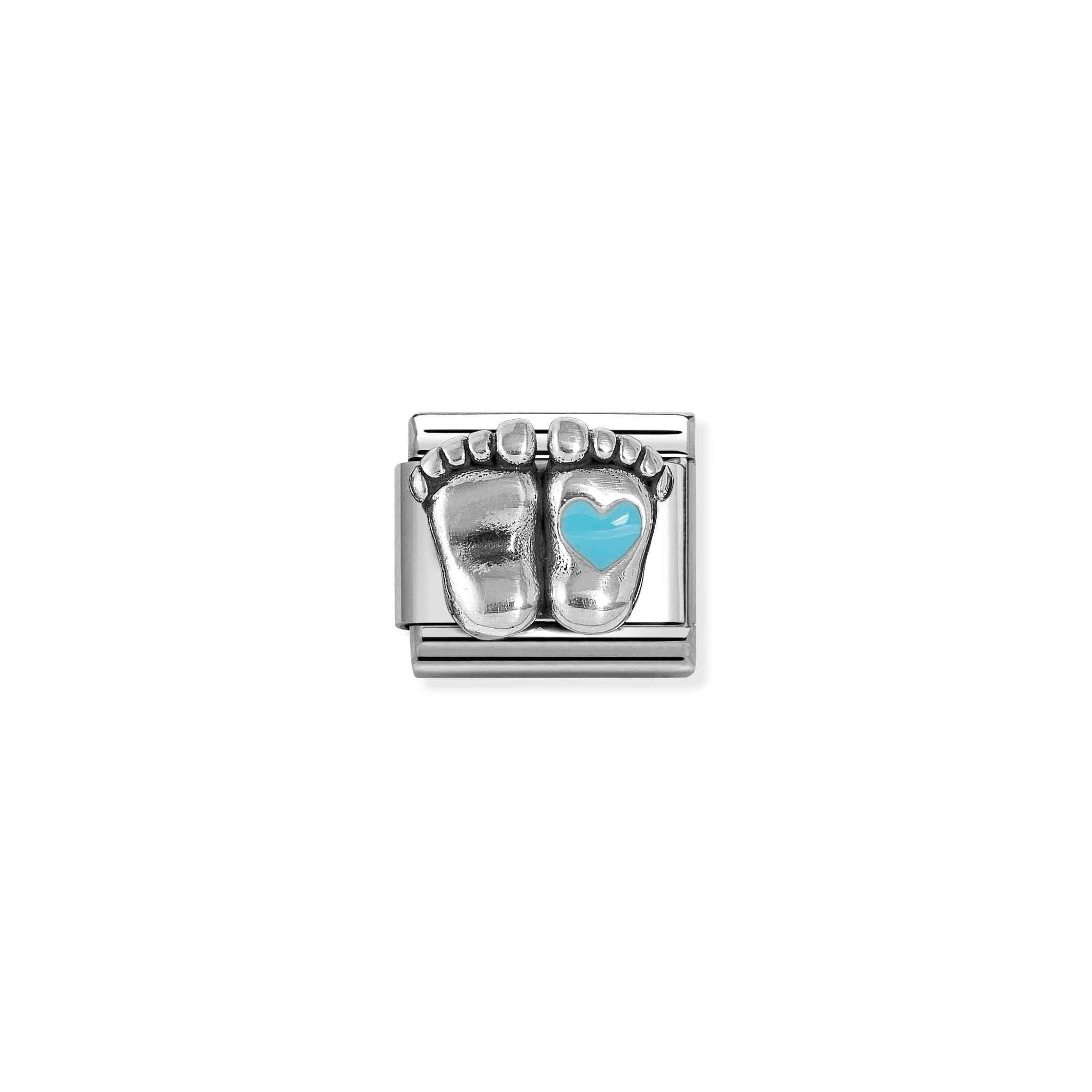 Nomination Composable Classic Light Blue Feet Charm