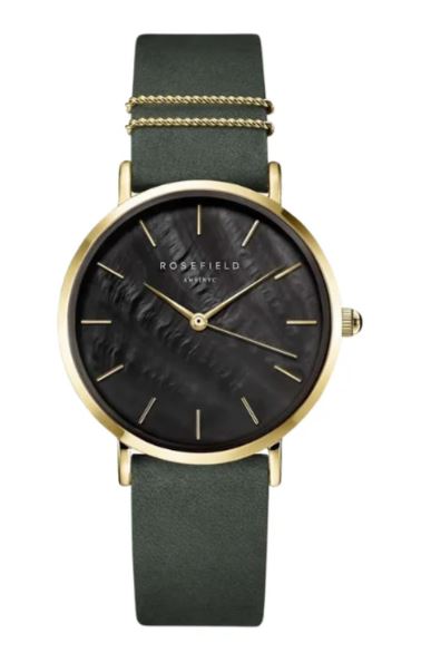 Rosefield Ladies West Village Black MOP watch Watch
