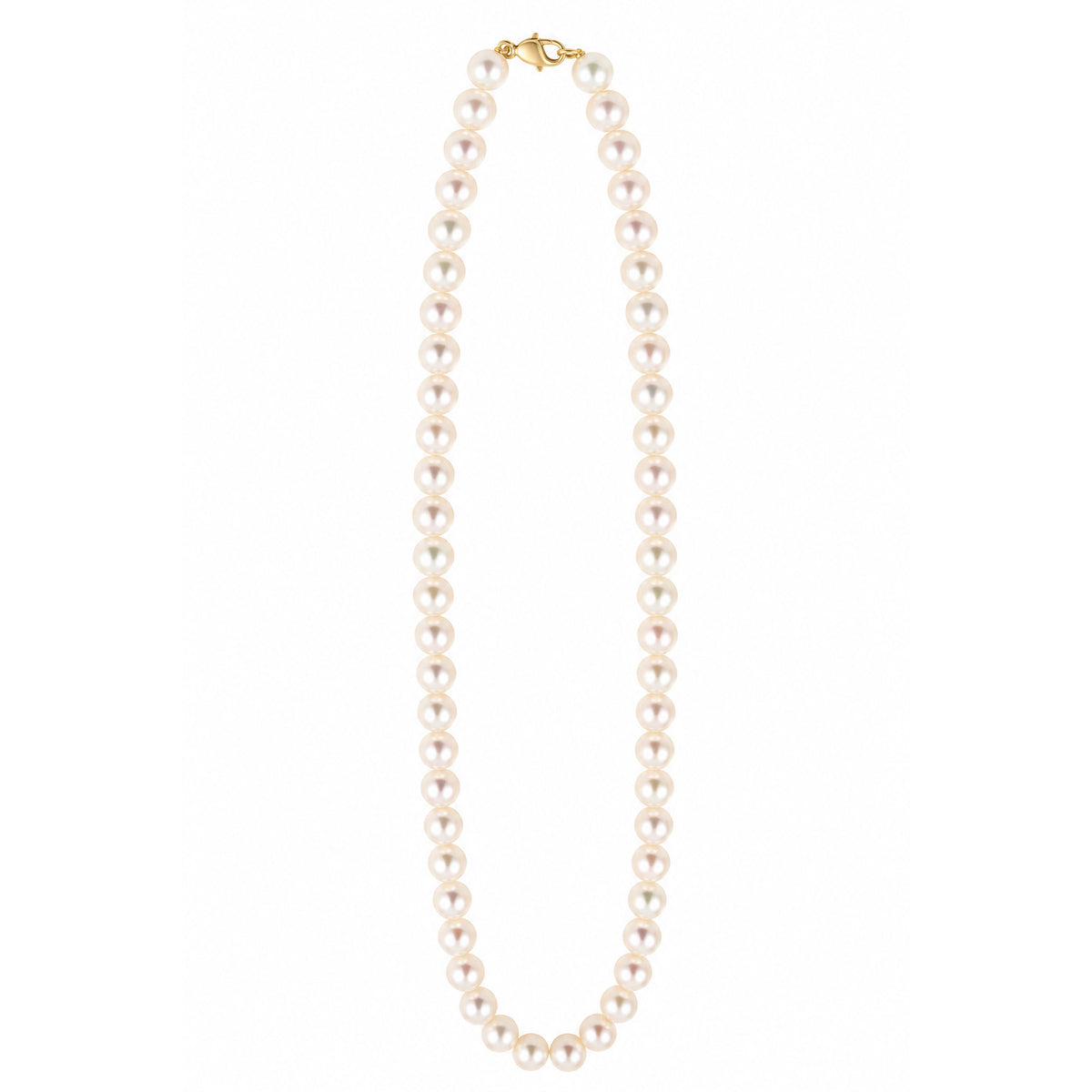 Noriko Freshwater Pearl Necklet with 9ct Yellow Gold Clasp