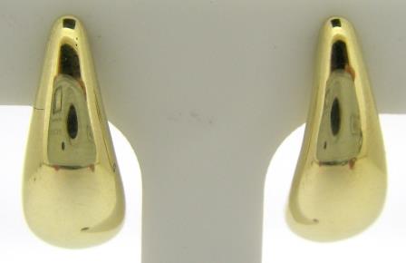 Elegant 9ct Yellow Gold Teardrop Stud Earrings