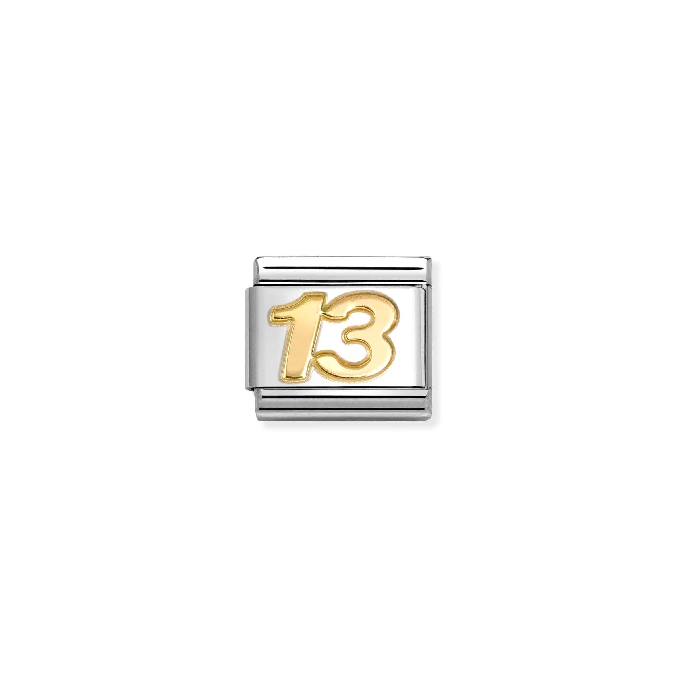 Nomination Composable Classic 'Daily Life' Lucky Number 13 Link
