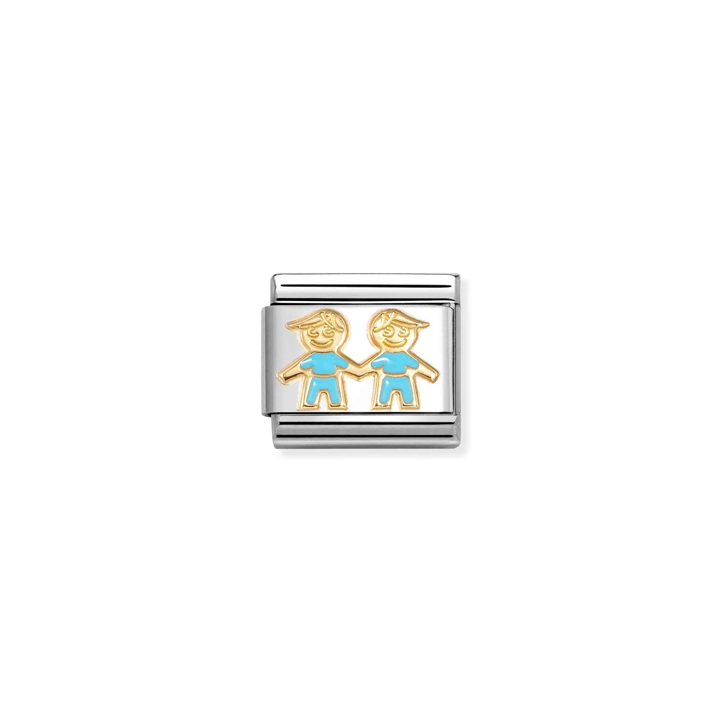 Nomination Composable Classic 'Blue Brothers' Charm