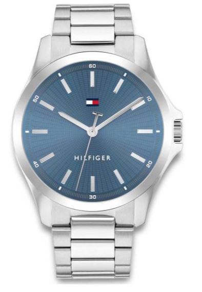 Tommy Hilfiger Bruce 43mm Blue Dial Quartz Mens Watch