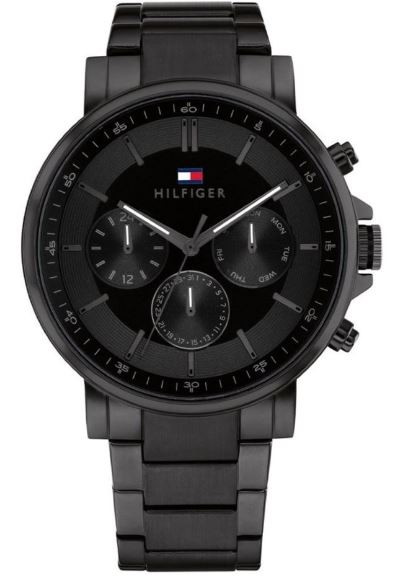 Tommy Hilfiger Mens Tyson Black 44mm watch