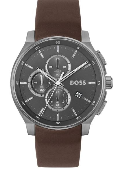 BOSS Mens Peak Chronograph Black 44 mm Watch Watch