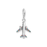 Thomas Sabo Blackened Silver Aeroplane Charm