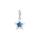 Thomas Sabo Silver Star Charm (Blue Enamel)
