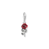 Thomas Sabo Blackened Silver Rose Charm