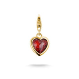 Thomas Sabo Silver and Gold Plated Red Heart Charm