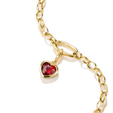 Thomas Sabo Silver and Gold Plated Red Heart Charm