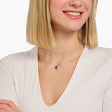 Thomas Sabo Silver Heart Charm (Red Stone)