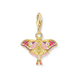 Thomas Sabo Silver and Gold Plated Moth Charm