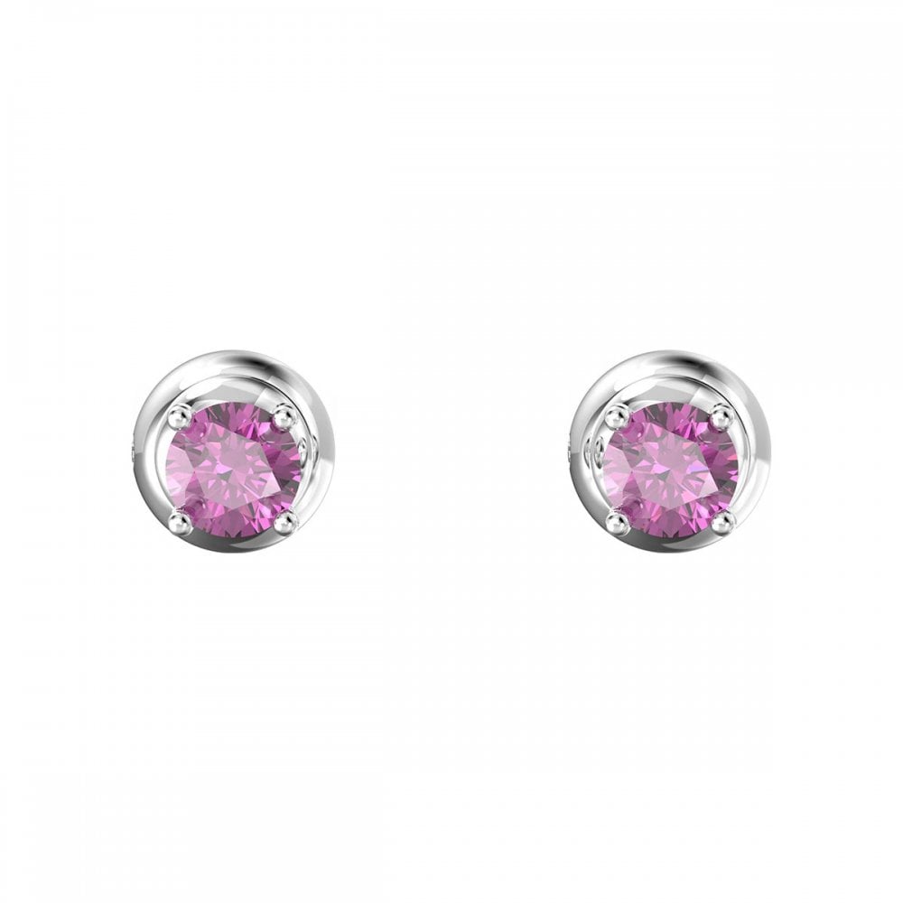 Swarovski Stilla Stud Ergs, RHS/Pink CRY Earrings