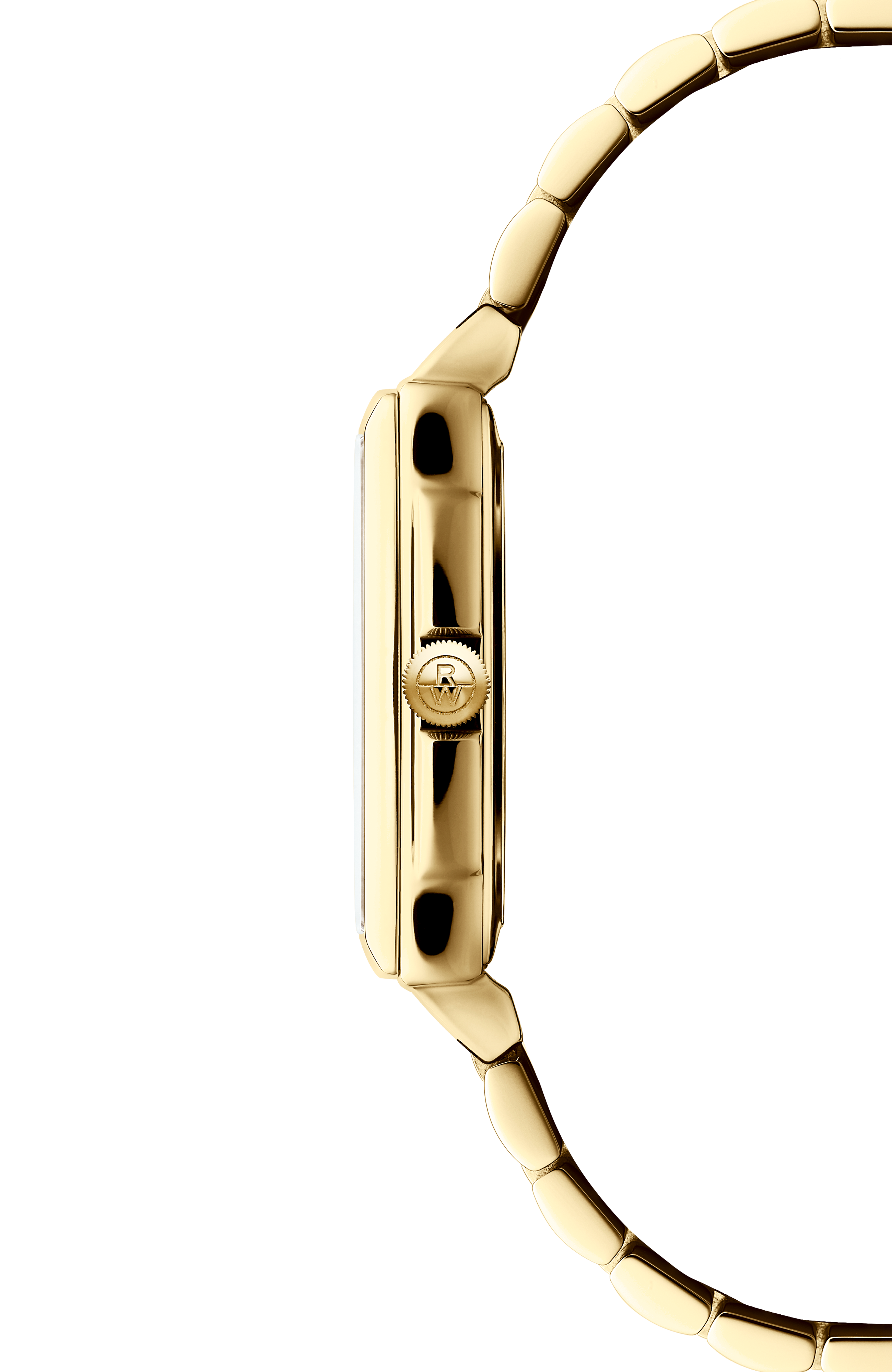 Toccata Quartz 22.6 x 28.1 mm Ladies Watch Gold PVD White Dial