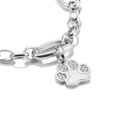 Thomas Sabo Silver Paw Charm with Zirconia