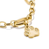 Thomas Sabo Gold-Plated Paw Charm with Zirconia