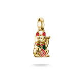 Thomas Sabo Gold-Plated Waving Cat Charm