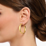 Thomas Sabo Gold-Plated Chunky Hoop Earrings