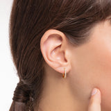 Thomas Sabo Gold-Plated Hoop Earring with Zirconia